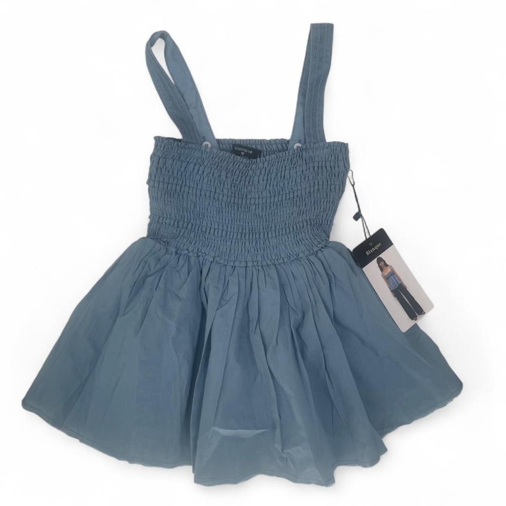Blue‎ babydoll top